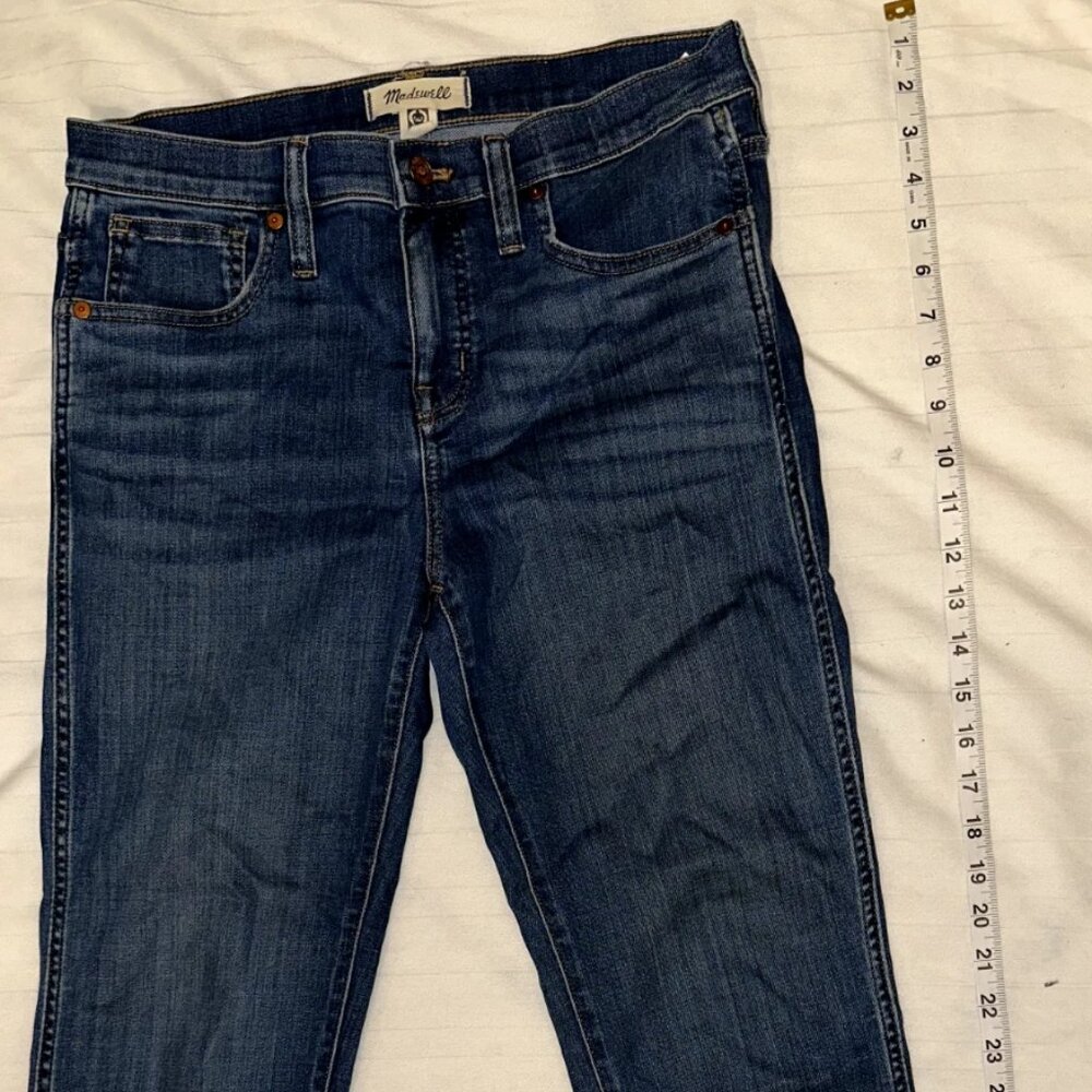 Madewell Midrise Stovepipe Jeans Blue | 28 Petite